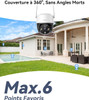 Imou 2K(3MP) 360° Outdoor WiFi Surveillance Camera, 30M Colour Night Vision, People and Vehicle Detection, Intelligent Tracking, IP66 Waterproof, 2.4GHz WiFi and Wi-FI 6, Two-Way Audio