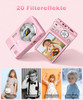 Digital Camera 50MP Photo Camera 1080P Video Camera with 16X Digital Zoom, 2.4 Inch Screen Vlogging Camera Mini Compact Camera for Children Teenagers 8G Card (Pink)
