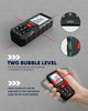 Laser Measure Device 50M, MiLESEEY Laser Distance Meter With 2 Spirit Level Bubbles, ±2mm Accuracy, 2 inch LCD Backlight, Pythagorean Mode, Measure Distance, Area/Volume Calculation