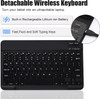 Case with Keyboard for Lenovo Tab M10 (3rd Gen) 10.1", Wireless Detachable Bluetooth Keyboard with Protective Cover for Lenovo Tab M10 3rd Gen 10.1 Inch 2022 (TB-328FU/TB-328XU) Tablet, Black