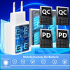 USB C Charger, Rombica 4-Port Multiple Charger with USB-C and USB-A, 60W Fast Charger PD3.0 Power Adapter USB Power Supply for iPhone 17 17 Pro Max 16 15 14 13 12 11 XS XR X, iPad, Samsung, Mobile Phones