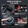 ACEZUK Car Battery Starter, 7000 A & 150 PSI Car Jump Starter with Portable Air Compressor (All Gas or 10.0L Diesel) 12 V Jump Start,2 Lights/3.4 Inch LCD Display