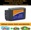 OBD2 Bluetooth ELM327, Car Diagnostic Equipment, OBD2 Scanner, Car Diagnostics, Multi-Brand OBD Car Diagnostics, Compatible with iOS, Android and Windows Devices