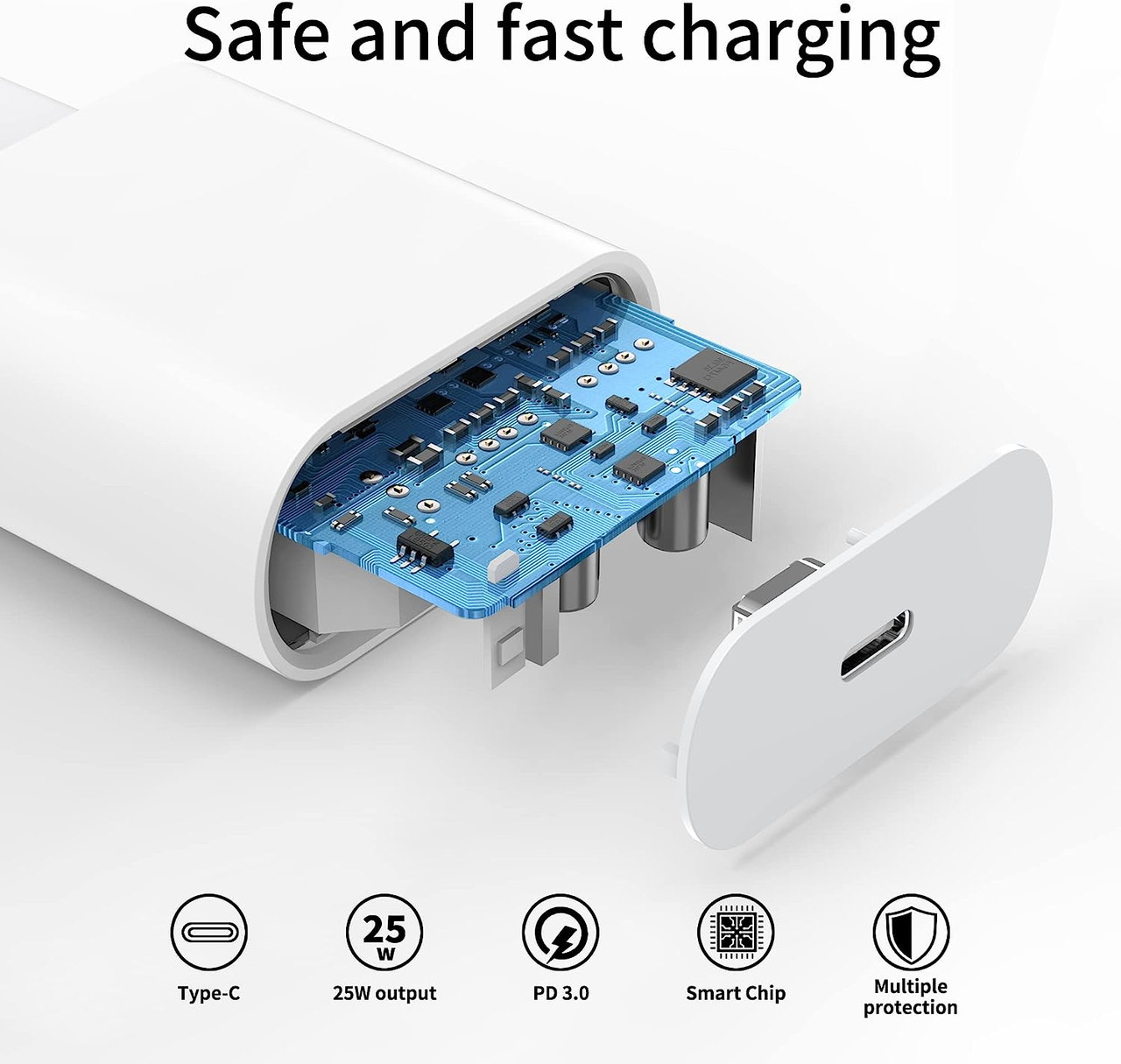 Generic Adaptateur Secteur USB‑C 25 W + Cable ( Iphone 14/14 Pro