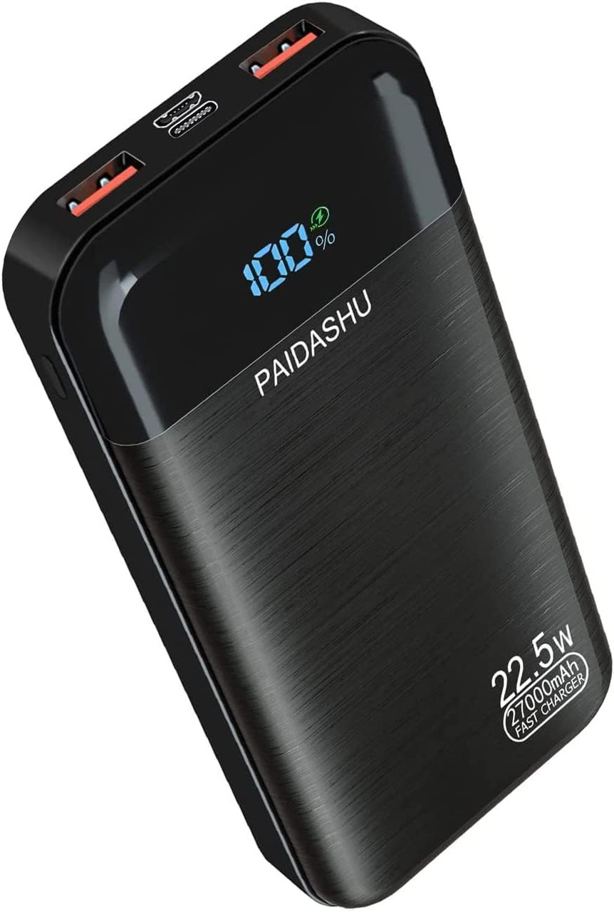 Power Bank 27000 mAh 22.5 W External Mobile Phone Battery PD20W Fast  Charging Power Bank USB