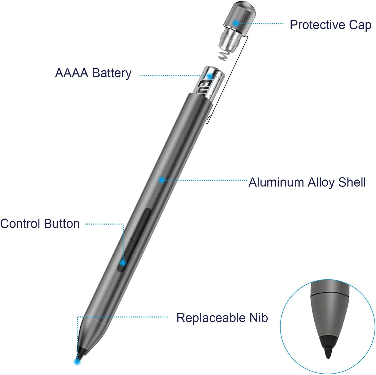 Stylus Pen HP MPP Pen for HP Envy x360 15-bp0, X2 12-e0xx,X2