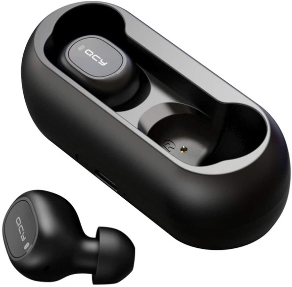 Homscam t2c Wireless Bluetooth 5.0 Earphones, Wireless Bluetooth Headphones, Sports Earphones with Charging Case, Lightweight Hi-Fi Headphones for Samsung / iPhone / iPad / Huawei / Sony / HTC