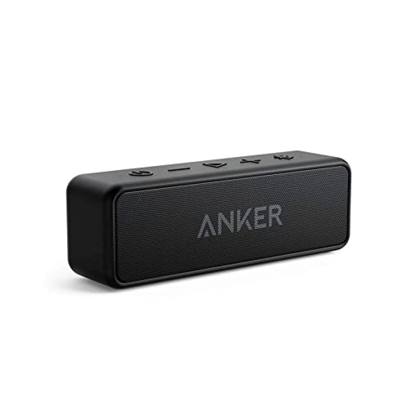 Anker Soundcore 2 Portable Bluetooth Speaker with 12W Stereo Sound, Bluetooth 5, Bassup, IPX7 Waterproof, 24-Hour Playtime, Wireless Stereo Pairing, Speaker for Home, Outdoors, Travel