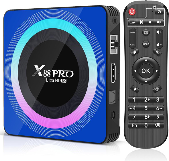 Android 13.0 TV Box, Android Box 4GB RAM 64GB ROM RK3528 Quad-Core 64bit Cortex-A53, Android TV Box Supports 2.4/5.0GHz WiFi6 BT5.0 HD 8K HDMI 2.0