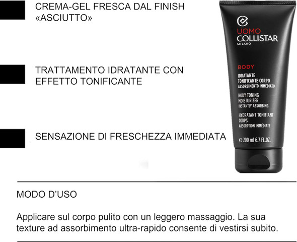 Uomo by Collistar Body Toning Moisturiser 200ml