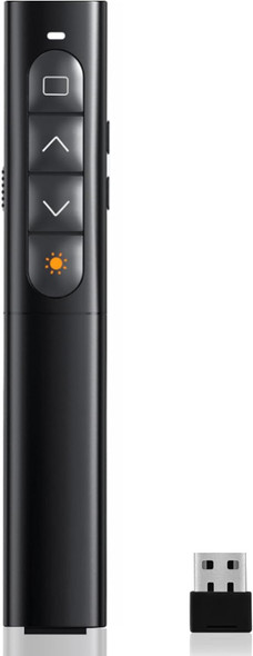 Presentation Clicker, PowerPoint Remote Control, Wireless 2.4 GHz Powerpoint Remote Control, Wireless Presenter Suitable for Teachers, Offices, Meetings, Reports