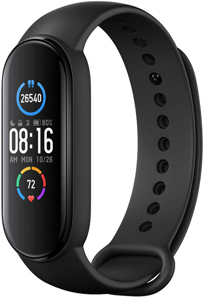 Xiaomi Mi Band 5 Smart Wristband 1.1 inch Color Screen Miband with Magnetic Charging 11 Sports Modes Remote Camera Bluetooth 5.0 Global Version - Black