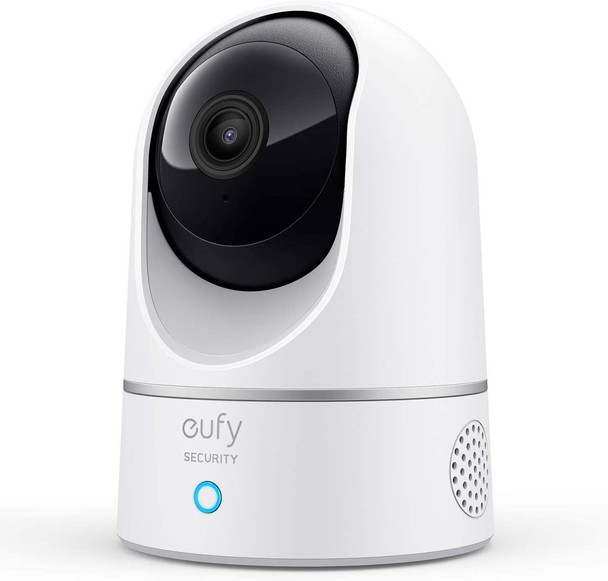 Eufy Security Solo IndoorCam P24 2K Pan & Tilt Home Security Camera Indoor, Plug-in Cam, Wi-Fi, Human & Pet AI, Voice Assistant Compatibility, Night Vision, Motion Tracking, Homebase not Compatible