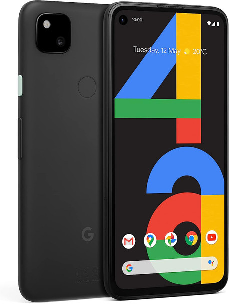 Google Pixel 4a (4G) G025N 128GB, 5.8" inch (GSM Only, No CDMA) Factory Unlocked 4G/LTE Smartphone (Just Black) - International Version