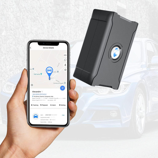 Wanwaytech GPS Car Tracker with Magnet, GPS Allround Finder, Live Tracking Transmitter for Cars, 6000mAh Battery, Instant Updated in 10 Seconds, App Subscription Required