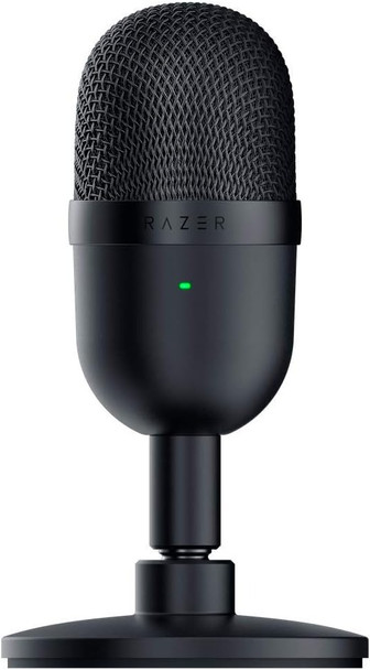 Razer Seiren Mini USB Condenser Microphone: for Streaming and Gaming on PC - Professional Recording Quality - Precise Supercardioid Pickup Pattern - Tilting Stand - Shock Resistant