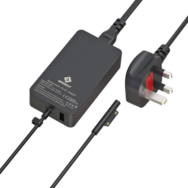 Surface Pro Charger 44W,E EGOWAY Power Adapter Charger Compatible with Surface Pro X Pro 7 Pro 6 Pro 5 Surface Laptop 3 2 1 Surface Go Surface Book with Wall Plug and 6ft Power Cord 15V 2.58A