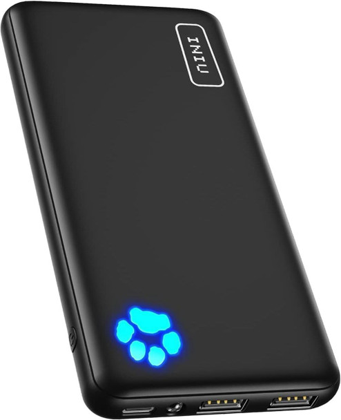 INIU Power Bank, Portable Charger 10000mAh Slimmest & Lightest High-Speed USB C Input & Output, PowerBank Triple 3A Phone Battery Pack for iPhone 16 15 14 13 Plus Pro Max Mini Samsung Xiaomi iPad