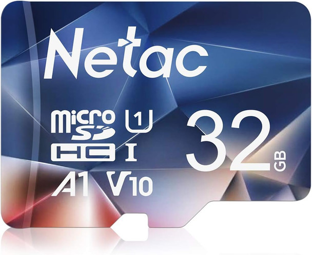 Netac Micro SD Card 32 GB Fat32, Memory Card for Smartphone, Switch, Tablet, Camera, Drone, Raspberry Pi