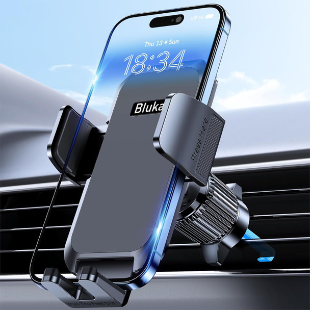 Blukar Car Phone Holder, Air Vent Car Phone Mount Cradle for 360° Rotation, Upgraded Ultra Stable Hook Clip - One Button Release Function for iPhone, Galaxy All 4.0''-7.0'' Smartphones Blukar Car Phone Holder, Air Vent Car Phone Mount Cradle for 360° Rotation, Upgraded Ultra Stable Hook Clip - One Button Release Function for iPhone, Galaxy All 4.0''-7.0'' Smartphones
