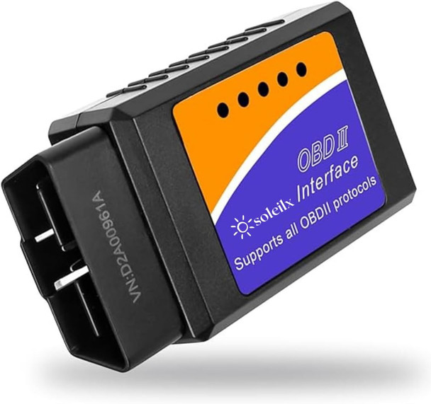 OBD2 Bluetooth ELM327, Car Diagnostic Equipment, OBD2 Scanner, Car Diagnostics, Multi-Brand OBD Car Diagnostics, Compatible with iOS, Android and Windows Devices