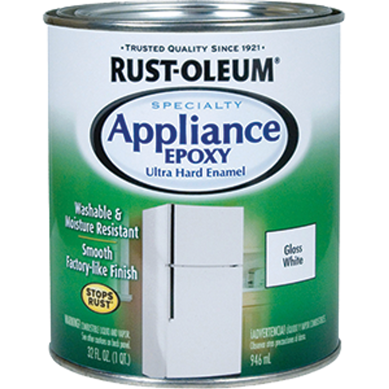 Rust Oleum 241168 White Appliance Epoxy Paint Moisture Resistant   020066163556  47260  03227.1563390429 