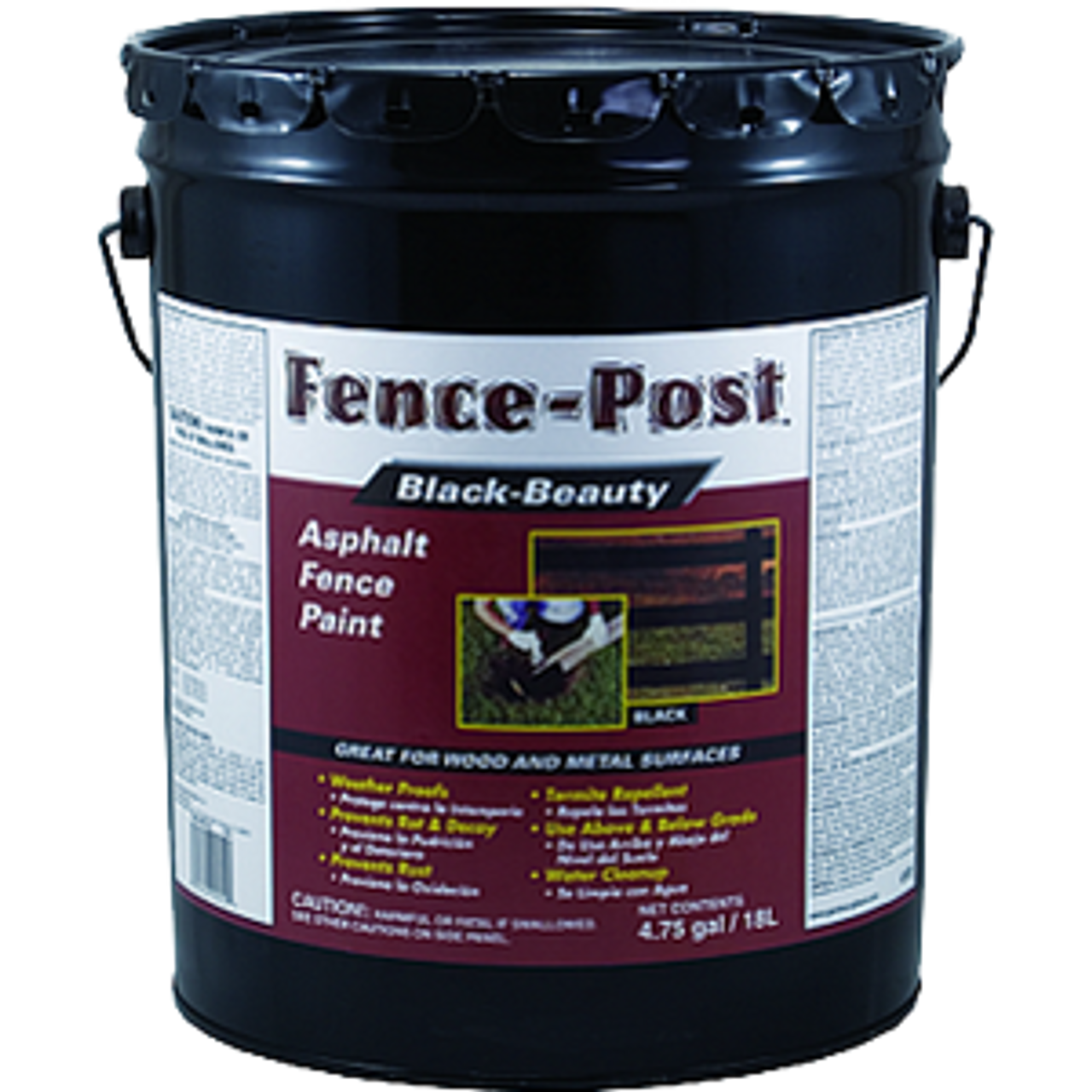 Gardner Gibson 9005 GA Black Beauty Asphalt Fence Paint Weatherproof   025056900500  45877  49789.1563390494 