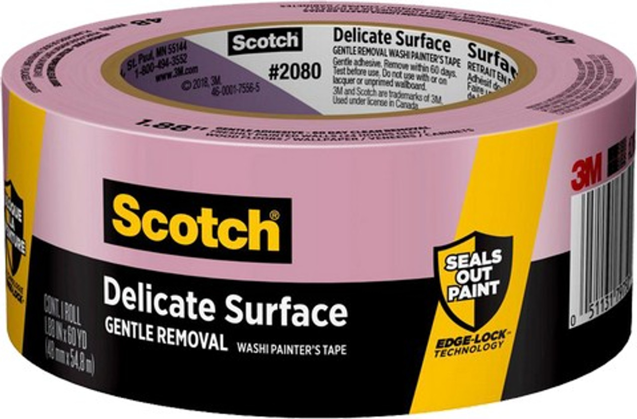 3M 2080-2A X 60YD SAFE RELEASE PAINTERS MASKING TAPE FOR FRESHLY PAINTED SURFACE S/W
