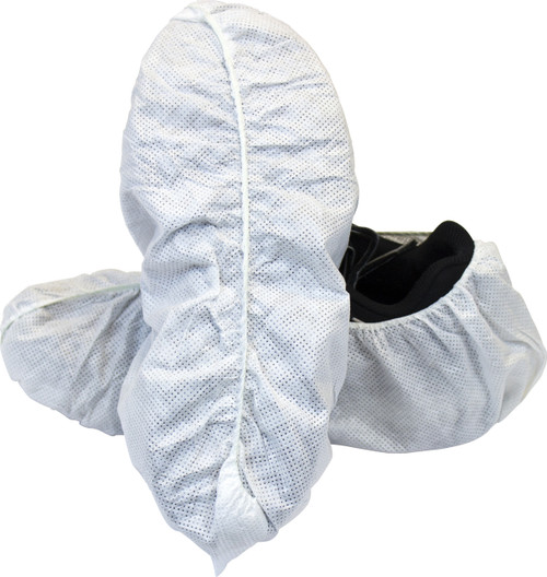 White Polypropylene Disposable Shoe Cover, 300/CS, XL