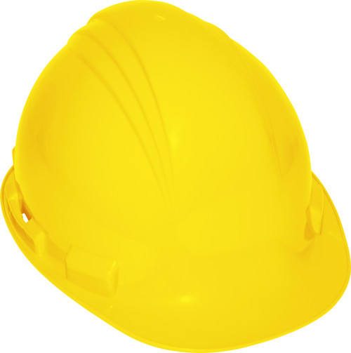 Honeywell Peak Yellow HDPE Shell Hard Hat, 4-PT Pinlock Suspension,