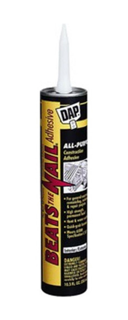 Dap 25082 10.3oz Beats The Nail All Purpose Construction Adhesive - 24ct. Case