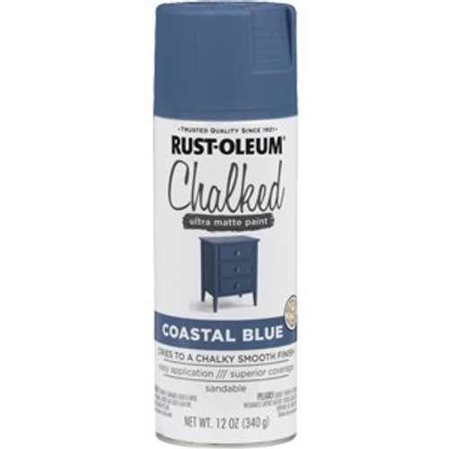 Rust-Oleum 302598 12 oz. Coastal Blue Chalked Paint Spray