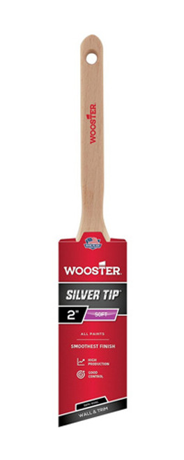Wooster 5228 2" Silver Tip Semioval Angle Sash - 6ct. Case