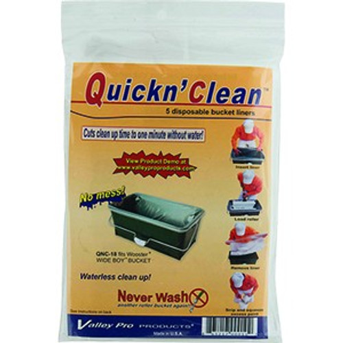 Wooster R472 Quickn Clean Wideboy Bucket Liner 5Pk