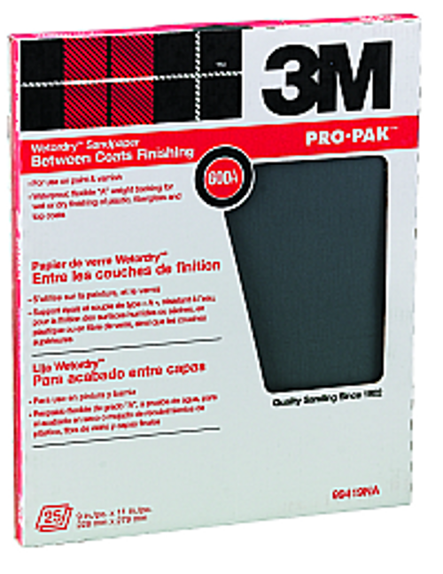 3M 99419NA 9" X 11" 600A WETORDRY SANDPAPER 25PK