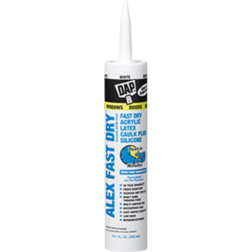 DAP 18425 10.1OZ WHITE ALEX PLUS FAST DRY CAULK