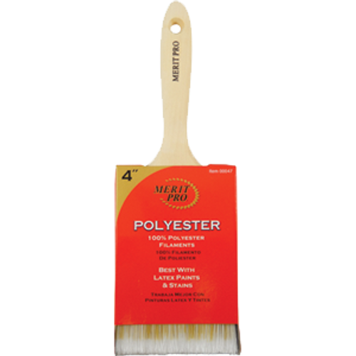 MERIT PRO 00047 4" 100% POLYESTER BEAVERTAIL BRUSH