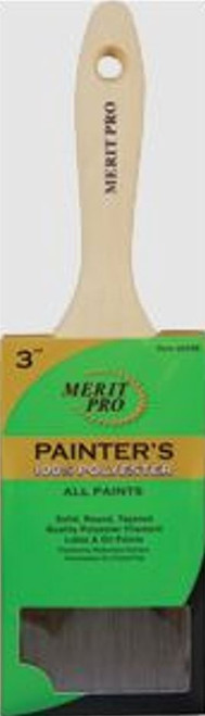 MERIT PRO 00348 3" PAINTER'S PROFESSIONAL BEAVERTAIL VARNISH BRUSH
