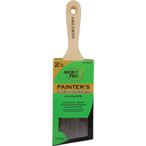 MERIT PRO 00354 2-1/2" PAINTER'S PROFESSIONAL ANGLE SHORT HANDLE BRUSH