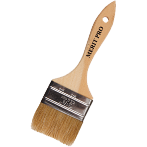 MERIT PRO 00018 2-1/2" WHITE BRISTLE CHIP BRUSH