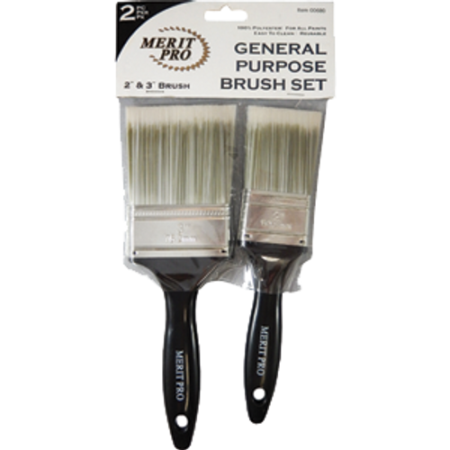 MERIT PRO 00680 2 PIECE POLYESTER BRUSH KIT