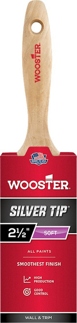 WOOSTER 5222 2-1/2" SILVER TIP VARNISH BRUSH - 6ct. Case