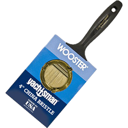 WOOSTER Z1120 4" YACHTSMAN WHITE CHINA BRISTLE FLAT PAINT BRUSH