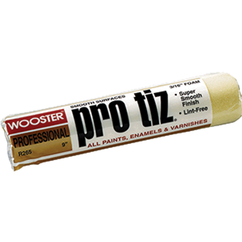 WOOSTER R265 9" PRO TIZ 3/16" NAP ROLLER COVER