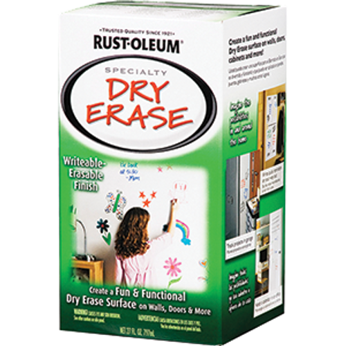 RUSTOLEUM 241140 QT WHITE DRY ERASE BRUSH-ON KIT