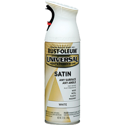 RUSTOLEUM 245210 12OZ SATIN WHITE UNIVERSAL SPRAY