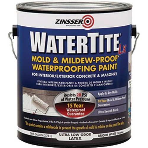 Zinsser 270267 1G Watertite-LX Latex Waterproofing Paint 100 VOC