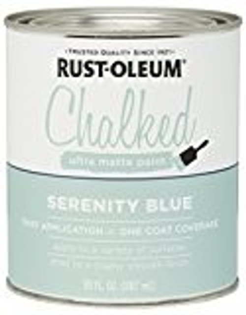 Rust-Oleum 285139 Qt Serenity Blue Chalked Paint