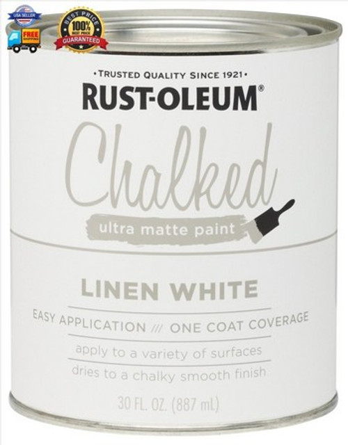 Rust-Oleum 285140 Qt Linen White Chalked Paint