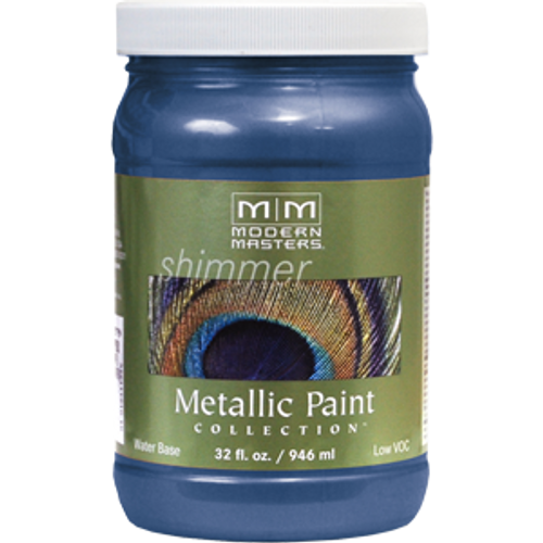 MODERN MASTERS ME655 QT SAPPHIRE METALLIC PAINT - 4ct. Case